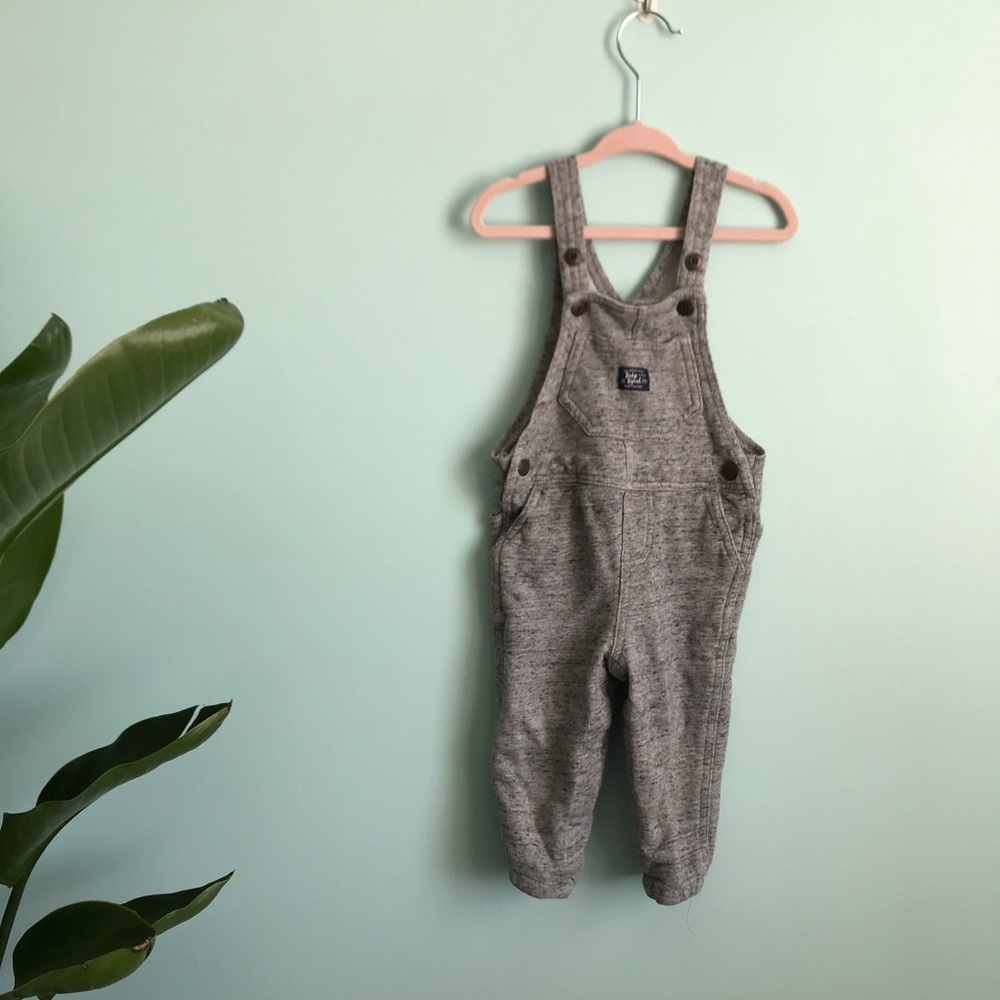 Carters OshKosh thick jersey overalls